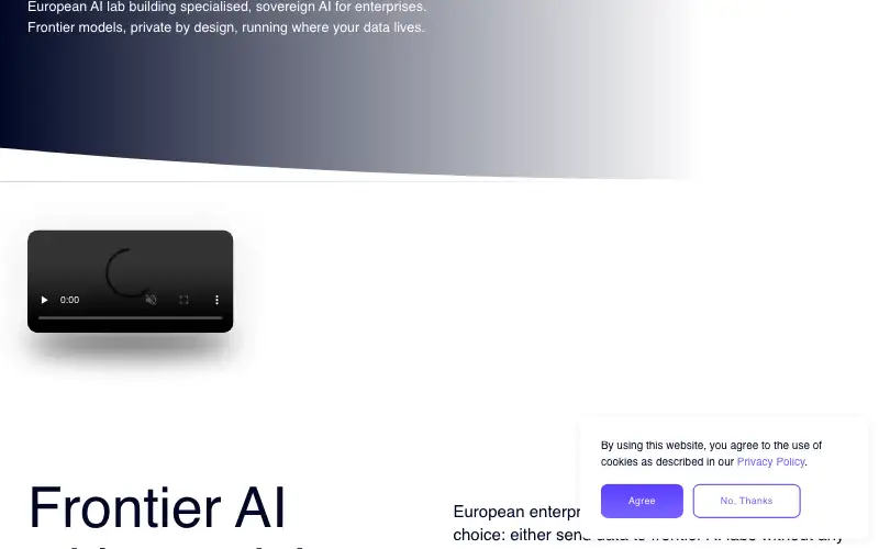 Screenshot of ajelix.com, further down the homepage