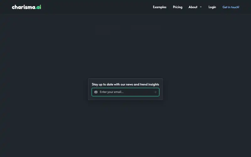 Screenshot of charisma.ai, further down the homepage