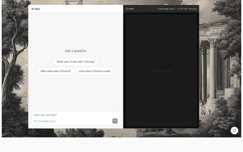 Screenshot of trychroma.com, further down the homepage