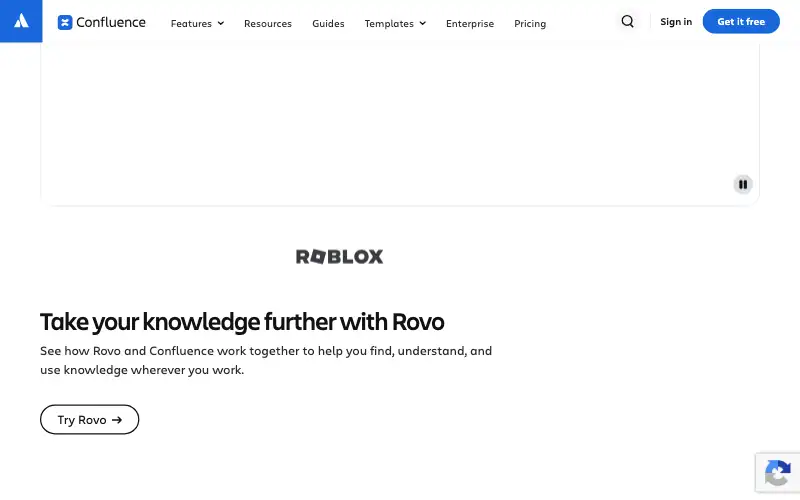 Screenshot of atlassian.com, further down the homepage