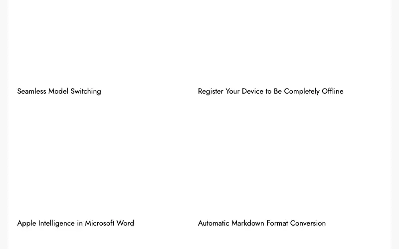 Screenshot of gptlocalhost.com, further down the homepage