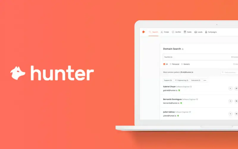Share picture from hunter.io