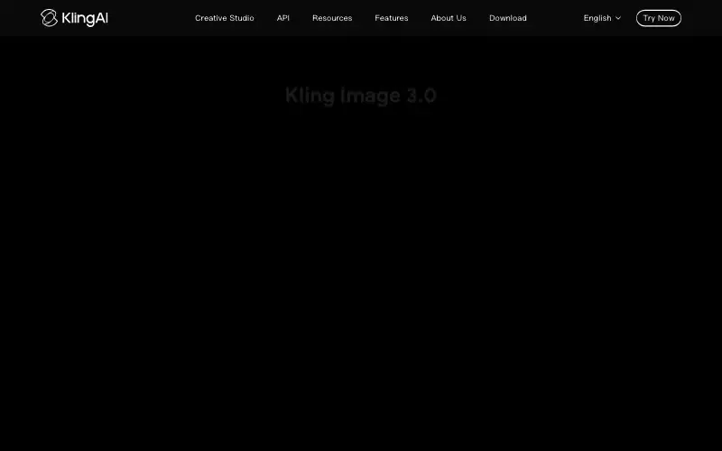 Screenshot of klingai.com, further down the homepage