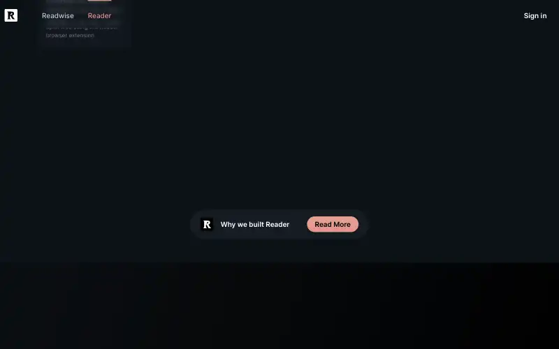 Screenshot of readwise.io, further down the homepage
