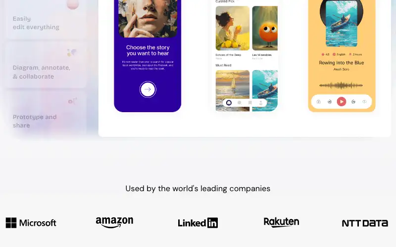 Screenshot of visily.ai, further down the homepage